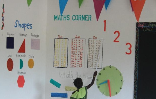 School classroom interior
